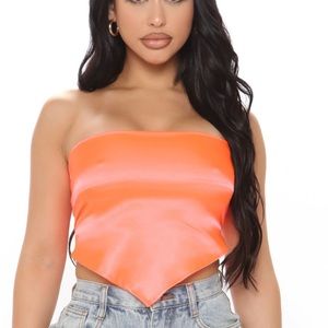 Size Large, Peach colored handkerchief top